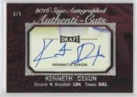 Kenneth Dixon #/5