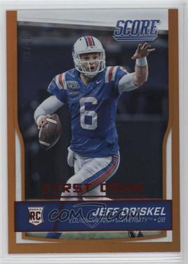 2016 Score - [Base] - First Down #430 - Rookies - Jeff Driskel /10