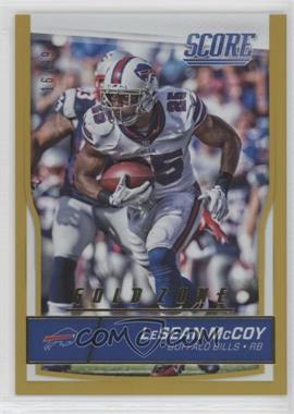 2016 Score - [Base] - Jumbo Gold Zone #34 - LeSean McCoy /99