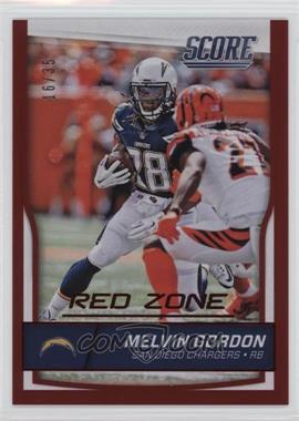 2016 Score - [Base] - Jumbo Red Zone #261 - Melvin Gordon /35