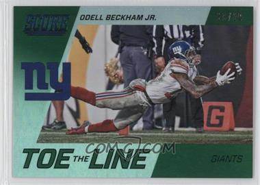 2016 Score - Toe the Line - Jumbo Green #4 - Odell Beckham Jr. /20