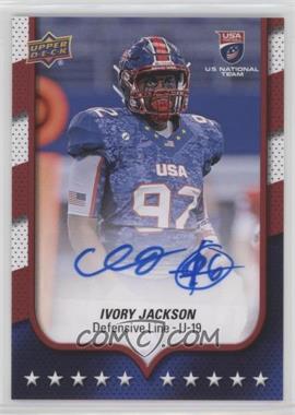 2016 Upper Deck USA Football - [Base] - Autographs #27 - USA U19 - Ivory Jackson