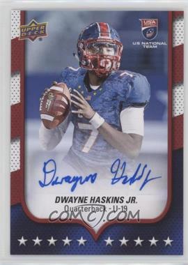 2016 Upper Deck USA Football - [Base] - Autographs #7 - USA U19 - Dwayne Haskins Jr