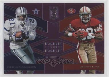 2017 Donruss Elite - Face to Face - Purple #7 - Deion Sanders, Jerry Rice /49