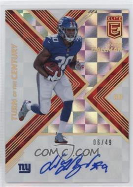 2017 Donruss Elite - Turn of the Century Autographs - Red #TC-17 - Wayne Gallman /49