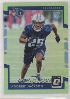 2017 Donruss Optic - [Base] - Lime Green Prizm #148 - Rookies - Adoree' Jackson