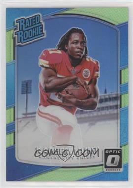 2017 Donruss Optic - [Base] - Lime Green Prizm #182 - Rated Rookie - Kareem Hunt