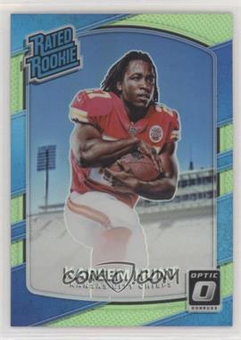 2017 Donruss Optic - [Base] - Lime Green Prizm #182 - Rated Rookie - Kareem Hunt