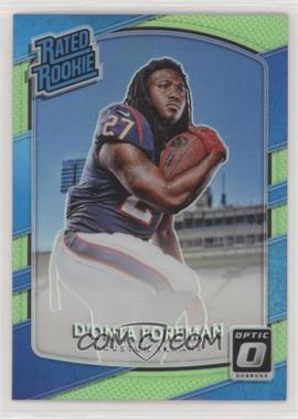 2017 Donruss Optic - [Base] - Lime Green Prizm #190 - Rated Rookie - D'Onta Foreman