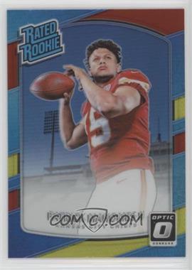 2017 Donruss Optic - [Base] - Red and Yellow Prizm #177 - Rated Rookie - Patrick Mahomes II
