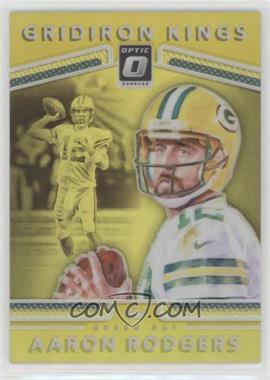 2017 Donruss Optic - Gridiron Kings - Gold Prizm #35 - Aaron Rodgers /10