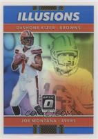 DeShone Kizer, Joe Montana #/149