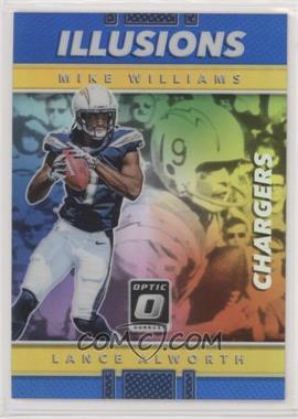 2017 Donruss Optic - Illusions - Blue Prizm #8 - Lance Alworth, Mike Williams /149 [Noted]