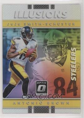 2017 Donruss Optic - Illusions - Holo Silver Prizm #17 - Antonio Brown, JuJu Smith-Schuster