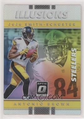 2017 Donruss Optic - Illusions - Holo Silver Prizm #17 - Antonio Brown, JuJu Smith-Schuster