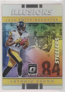 2017 Donruss Optic - Illusions - Holo Silver Prizm #17 - Antonio Brown, JuJu Smith-Schuster