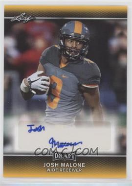 2017 Leaf Draft - Autographs - Gold #A-JM3 - Josh Malone