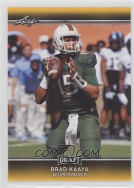 2017 Leaf Draft - [Base] - Gold #05 - Brad Kaaya