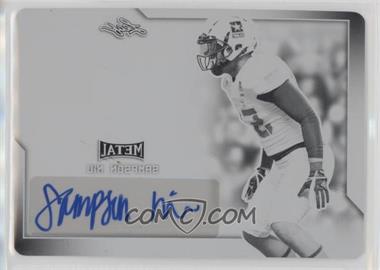 2017 Leaf Metal U.S. Army All-American Bowl - [Base] - Printing Plate Black #BA-SN1 - Sampson Niu /1