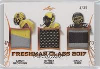 Baron Browning, Jeffrey Okudah, Shaun Wade #/35