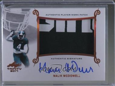 2017 Leaf Trinity - Signatures Patch - Bronze Spectrum #PA-MMD - Malik McDowell