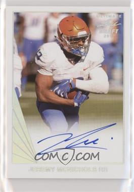 2017 Leaf Ultimate Draft - 1990 Leaf Autographs - Silver Spectrum #UBA-JM1 - Jeremy McNichols /15