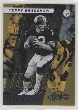 2017 Panini Absolute - [Base] - Spectrum Blue #135 - Retired - Terry Bradshaw