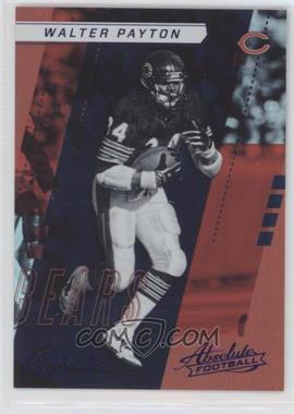 2017 Panini Absolute - [Base] - Spectrum Blue #150 - Retired - Walter Payton