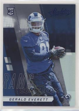 2017 Panini Absolute - [Base] - Spectrum Blue #156 - Rookie - Gerald Everett