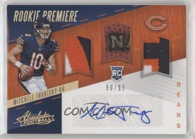 2017 Panini Absolute - [Base] - Spectrum #207 - Rookie Premiere Material Autos - Mitchell Trubisky /99