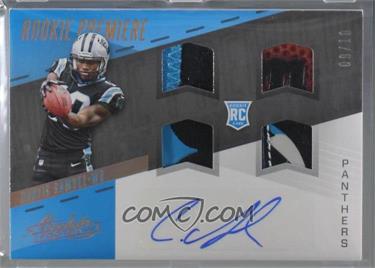 2017 Panini Absolute - [Base] - Spectrum #261 - Rookie Premiere Material Autos Quad - Curtis Samuel /10 [Noted]