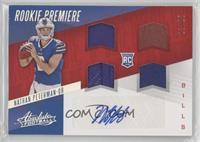 Rookie Premiere Material Autos Quad - Nathan Peterman [Noted] #/25