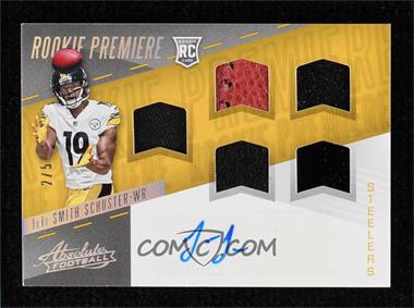 2017 Panini Absolute - [Base] #293 - Rookie Premiere Material Autos Five - JuJu Smith-Schuster /5
