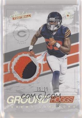2017 Panini Absolute - Ground Hoggs Materials - Prime #6 - Jeremy Langford /25