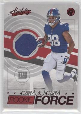 2017 Panini Absolute - Rookie Force Materials - Red #30 - Evan Engram