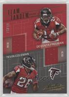 Devonta Freeman, Tevin Coleman #/99