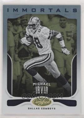 2017 Panini Certified - [Base] - Mirror Gold #123 - Immortals - Michael Irvin /25