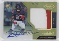 Freshman Fabric Signatures - D'Onta Foreman #/25