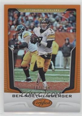 2017 Panini Certified - [Base] - Mirror Orange #7 - Ben Roethlisberger /299