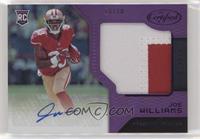 Freshman Fabric Signatures - Joe Williams [Noted] #/10