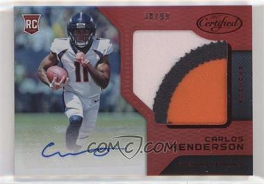 2017 Panini Certified - [Base] - Mirror Red #221 - Freshman Fabric Signatures - Carlos Henderson /99