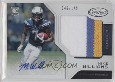 2017 Panini Certified - [Base] - Mirror #204 - Freshman Fabric Signatures - Mike Williams /149