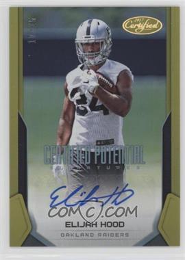 2017 Panini Certified - Certified Potential Signatures - Mirror Gold #CPS-EH - Elijah Hood /25