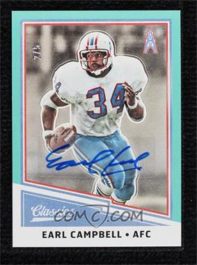 2017 Panini Classics - [Base] - Significant Signatures Blue #138 - Legends - Earl Campbell /5