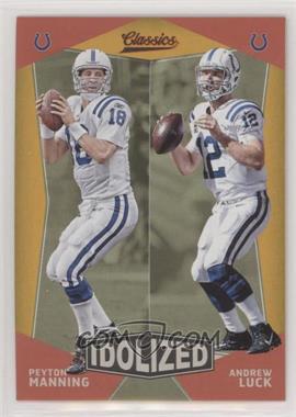 2017 Panini Classics - Idolized - Gold #4 - Peyton Manning, Andrew Luck