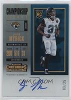 Rookie Ticket/Rookie Ticket Variation - Jalen Myrick #/25