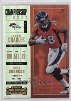 Season Ticket - Jamaal Charles #/99