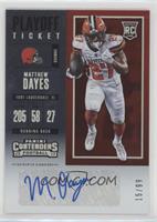 Rookie Ticket - Matthew Dayes #/99