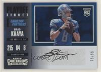 Rookie Ticket/Rookie Ticket Variation - Brad Kaaya #/99