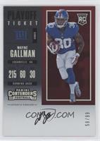 Rookie Ticket RPS - Wayne Gallman #/99